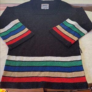 Vintage colorful metallic top